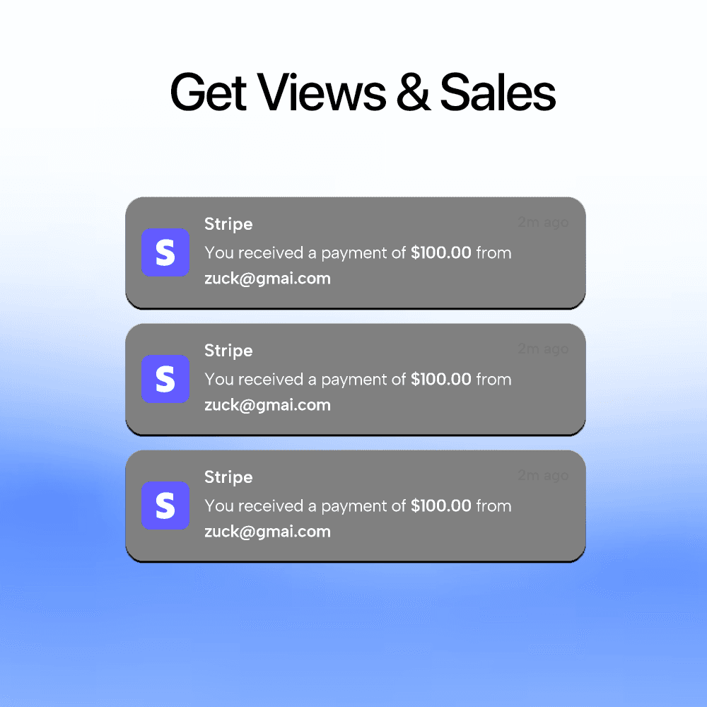 Views and Sales